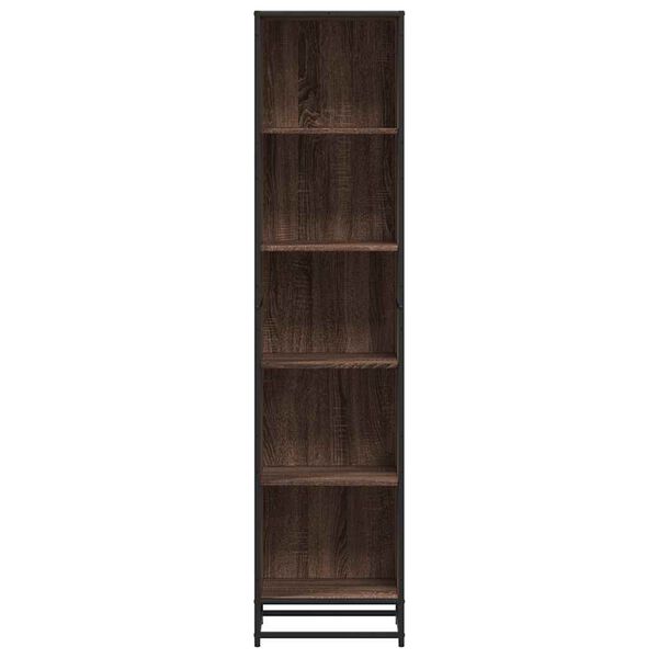vidaXL Book Cabinet Brown Oak 40x35x170.5 cm Engineered Wood