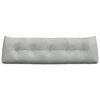 vidaXL Back Pillow Light Grey 160 x 24 x 50 cm Velvet