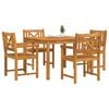 vidaXL Garden Dining Set 5 pcs Brown Solid Acacia wood