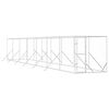 vidaXL Outdoor Dog Kennel Silver 2x14x2 m Galvanised Steel