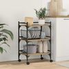 vidaXL Kitchen Trolley Artisan Oak 50 x 35 x 75.5 cm Engineered Wood