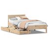vidaXL Bed Frame without Mattress 75x190 cm Solid Wood Pine