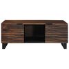 vidaXL Coffee Table Brown and Black 100 x 54 x 40 cm Solid Acacia wood