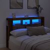 vidaXL LED Headboard Old Wood 160x18.5x103.5 cm Engineered Wood