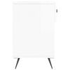 vidaXL Shoe Bench High Gloss White 102x35x55 cm Engineered Wood
