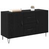 vidaXL Sideboard Black Oak 100 x 36 x 60 cm Engineered Wood