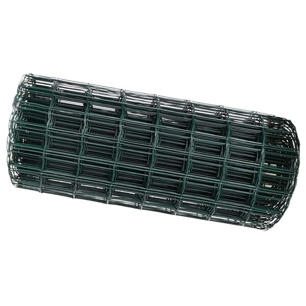 vidaXL Euro Fence Green 0.6 x 10 m PVC-coated iron