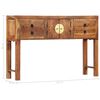 vidaXL Console Table 120x30x80 cm Solid Acacia Wood