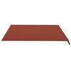 vidaXL Replacement Fabric for Awning Orange and Brown 4.5x3.5 m