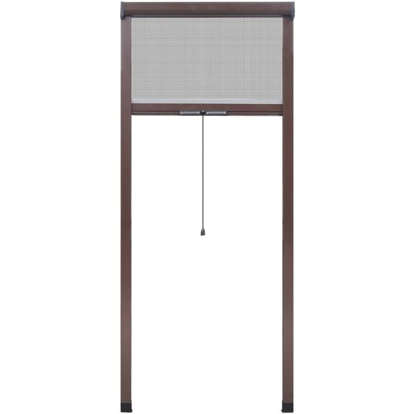 Brown Roll Down Insect Screen for Windows 80 x 170 cm