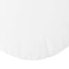 vidaXL Seat Cushions 2 pcs White &Oslash;40 x 13 cm Fabric