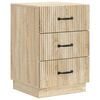 vidaXL Bedside Cabinet Sonoma Oak 43 x 41 x 63.5 cm Engineered Wood
