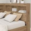 vidaXL Storage Headboard with Shelf Artisan Oak 120 cm Engineered Wood