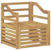 vidaXL Outdoor Sofa Solid Acacia Wood White