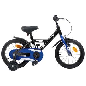 vidaXL Kids Bike 12 Inches for 2-4 Years Old Black
