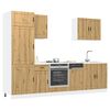 vidaXL 7 Piece Kitchen Cabinet Set Kalmar Artisan Oak Engineered Wood