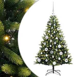 vidaXL Artificial Hinged Christmas Tree 150 LEDs Green 120 cm