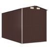 vidaXL Garden Shed Dark Brown 192x357x223 cm Galvanised Steel