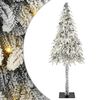 vidaXL Christmas Tree with 300 LEDs White 210 cm PE and Steel
