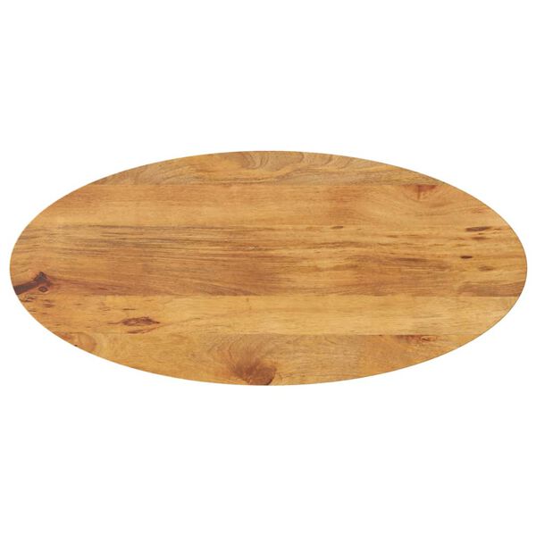 vidaXL Table Top 140x50x2.5 cm Oval Solid Wood Mango