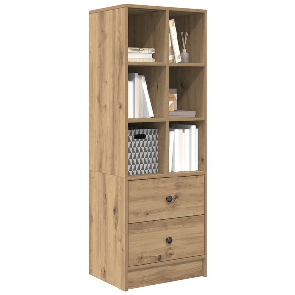 vidaXL Highboard with Drawer Artisan Oak 45.5 x 34 x 127 cm