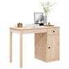 vidaXL Desk 100x50x75 cm Solid Wood Pine