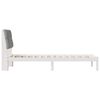 vidaXL Bed Frame with Upholstered Headboard White 80 x 200 cm