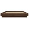 vidaXL Bed Frame without Mattress Brown Oak 120x190 cm Small Double