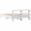 vidaXL Bed Frame without Mattress White 140x190 cm Solid Wood Pine