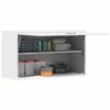 vidaXL Wall Cabinet for Garage with Gas-lift Door White