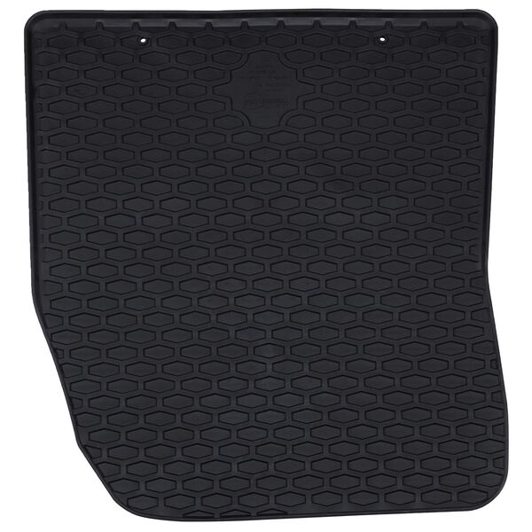 vidaXL Car Mat 2 pcs Black Rubber