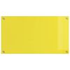 vidaXL Kitchen Backsplash Yellow 90 x 50 x 0.6 cm Tempered Glass