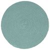vidaXL Placemats 6 pcs Plain Green 38 cm Round Cotton