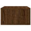 vidaXL Wall-mounted Bedside Cabinet Brown Oak 35x35x20 cm