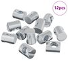 vidaXL Barrel Nuts 12 pcs Silver M6 x 13 mm Metal