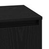 vidaXL Bedside Cabinet 2 pcs Black Oak 39 x 34.5 x 50 cm