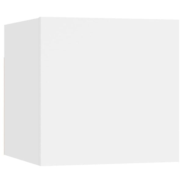 vidaXL Bedside Cabinet White 30.5x30x30 cm Engineered Wood