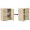 vidaXL Sideboards 2 pcs Sonoma Oak 60x31x70 cm Engineered Wood