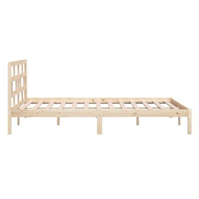vidaXL Bed Frame 150x200 cm King Size Solid Wood
