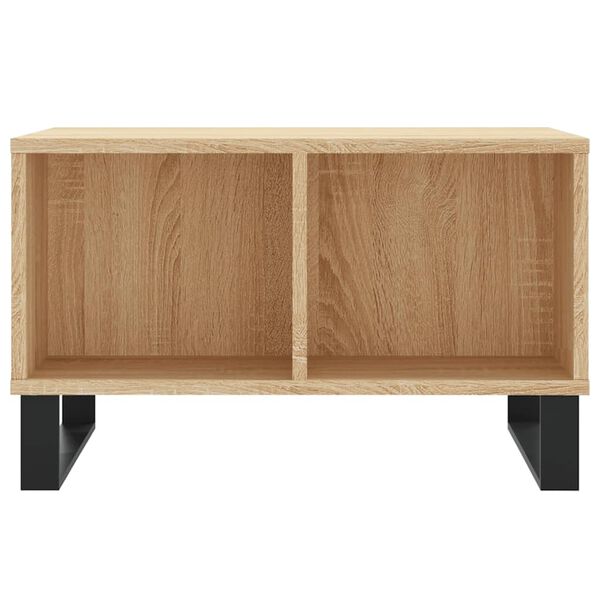 vidaXL Coffee Table Sonoma Oak 60x50x36.5 cm Engineered Wood