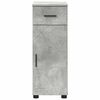 vidaXL Bathroom Cabinet with Drawer Concrete Grey 30 x 35 x 80 cm