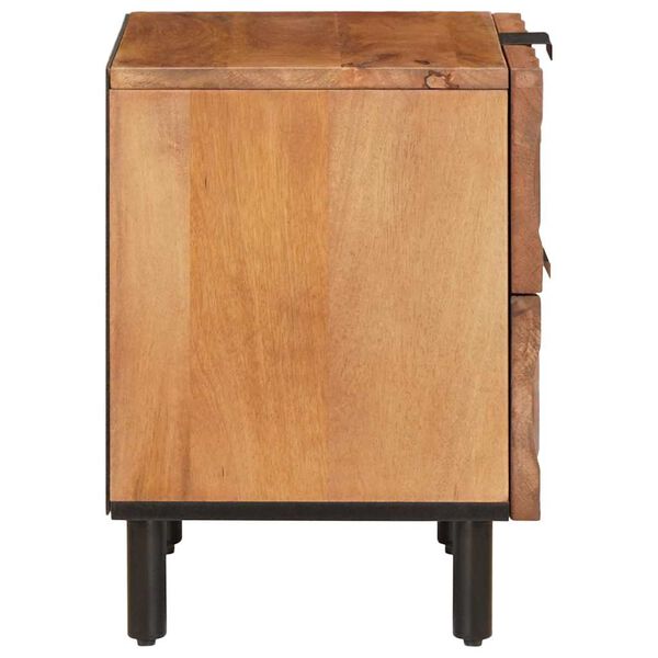 vidaXL Bedside Cabinet Brown 40 x 33 x 46 cm Solid Mango Wood