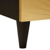 vidaXL Bedside Cabinet 2 pcs Black and Gold 40 x 33 x 46 cm