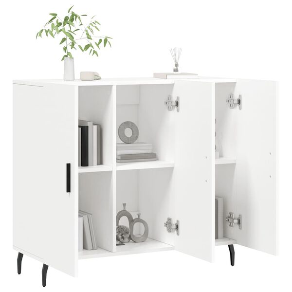 vidaXL Sideboard White 90x34x80 cm Engineered Wood