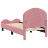 vidaXL Toddler Bed Frame with Headboard Pink 70 x 140 cm Velvet