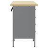 vidaXL Work Cabinet with Drawer 3 pcs Black and Grey 75 x 45 x 85 cm