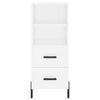 vidaXL Highboard White 34.5x34x180 cm Engineered Wood