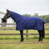 vidaXL Horse Blanket Full Navy Blue 95 cm Polyester