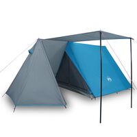 vidaXL Camping Tent 3-Person Blue Waterproof