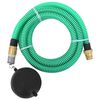 vidaXL Suction Hose with Brass Connectors Green 1.1" 25 m PVC